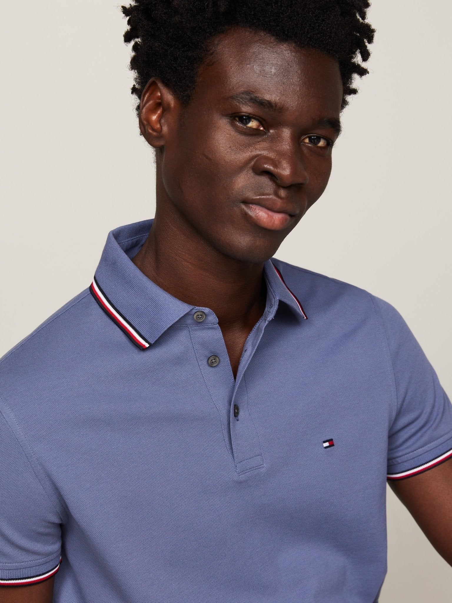 Tommy Hilfiger RWB Tipped Slim Polo - Matt O'Brien Fashions