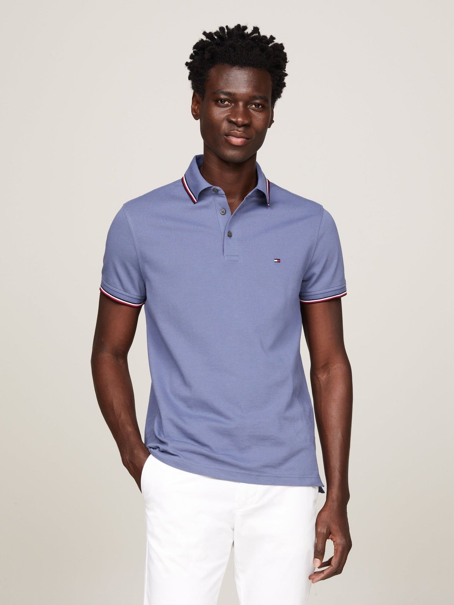 Tommy Hilfiger RWB Tipped Slim Polo - Matt O'Brien Fashions