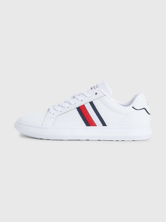 Tommy Hilfiger Signature Corporate Leather Cupsole Trainer - Matt O'Brien Fashions