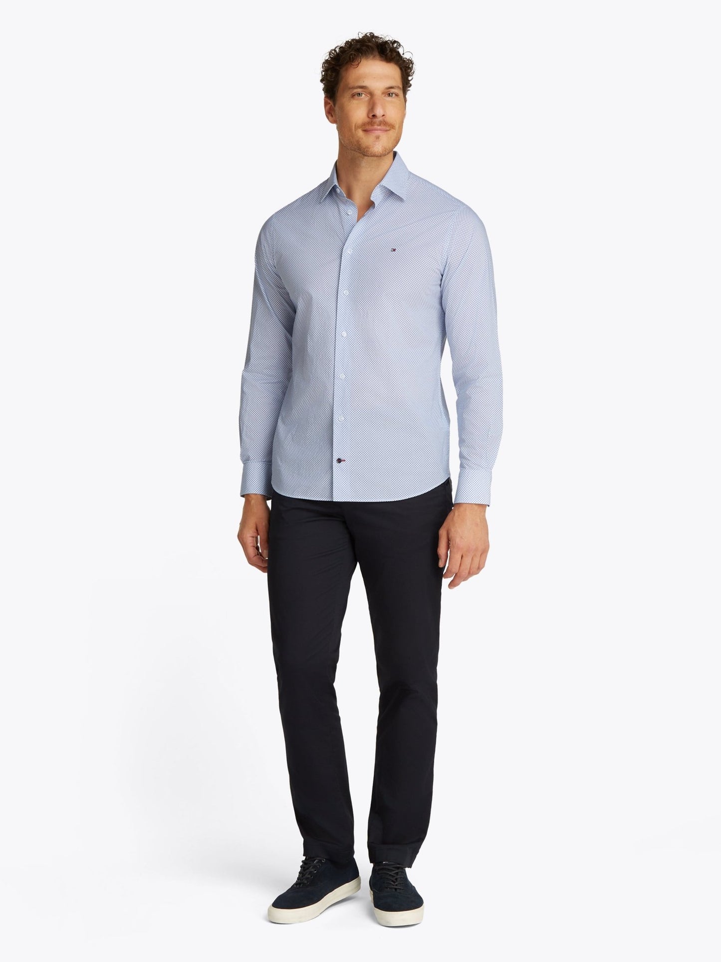 Tommy Hilfiger Small Print Shirt - Matt O'Brien Fashions