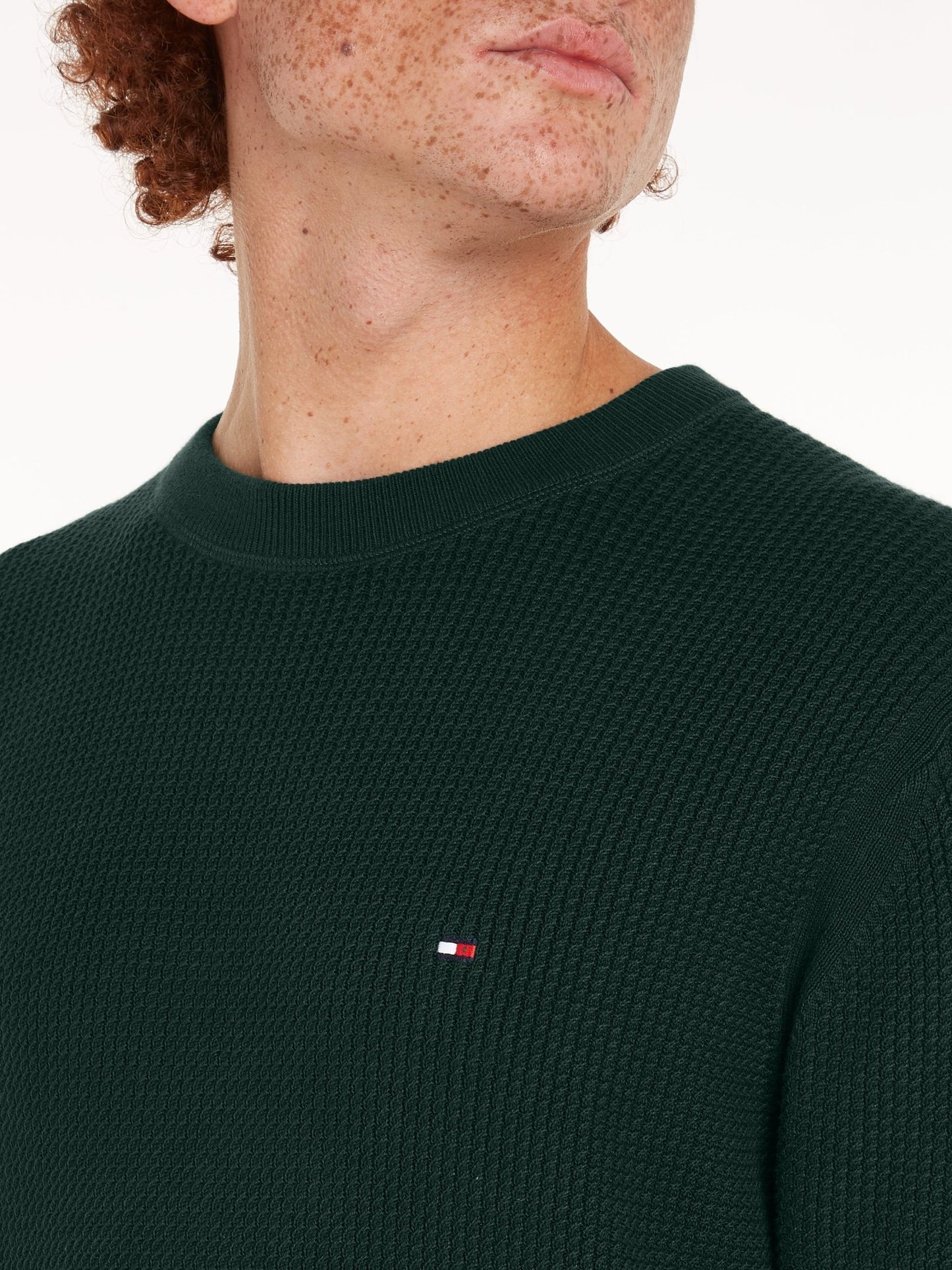 Tommy Hilfiger Structure Crew Neck Jumper - Matt O'Brien Fashions