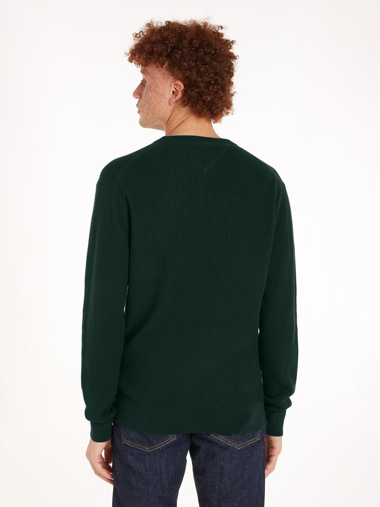 Tommy Hilfiger Structure Crew Neck Jumper - Matt O'Brien Fashions