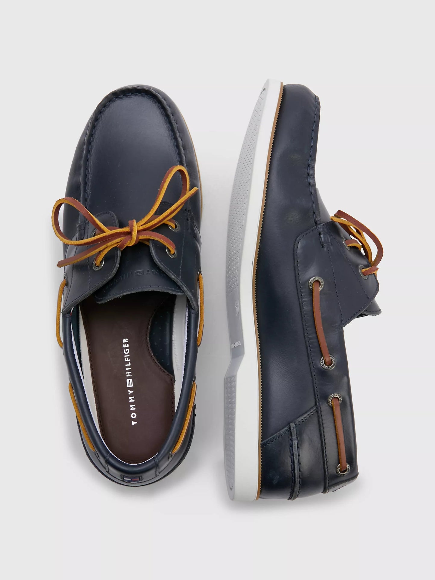 Tommy Hilfiger TH Leather Boat Shoe - Matt O'Brien Fashions